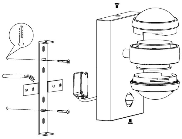 Eglo 96019 - LED vonkajšie nástenné svietidlo s čidlom SESIMBA 1 2xLED/3,7W IP44