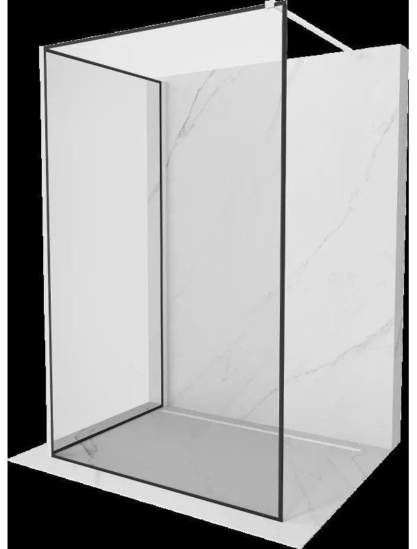 Mexen Kioto sprchový panel Walk-in 110 x 90 cm, čierny vzor, biely - 800-110-212-20-70-090