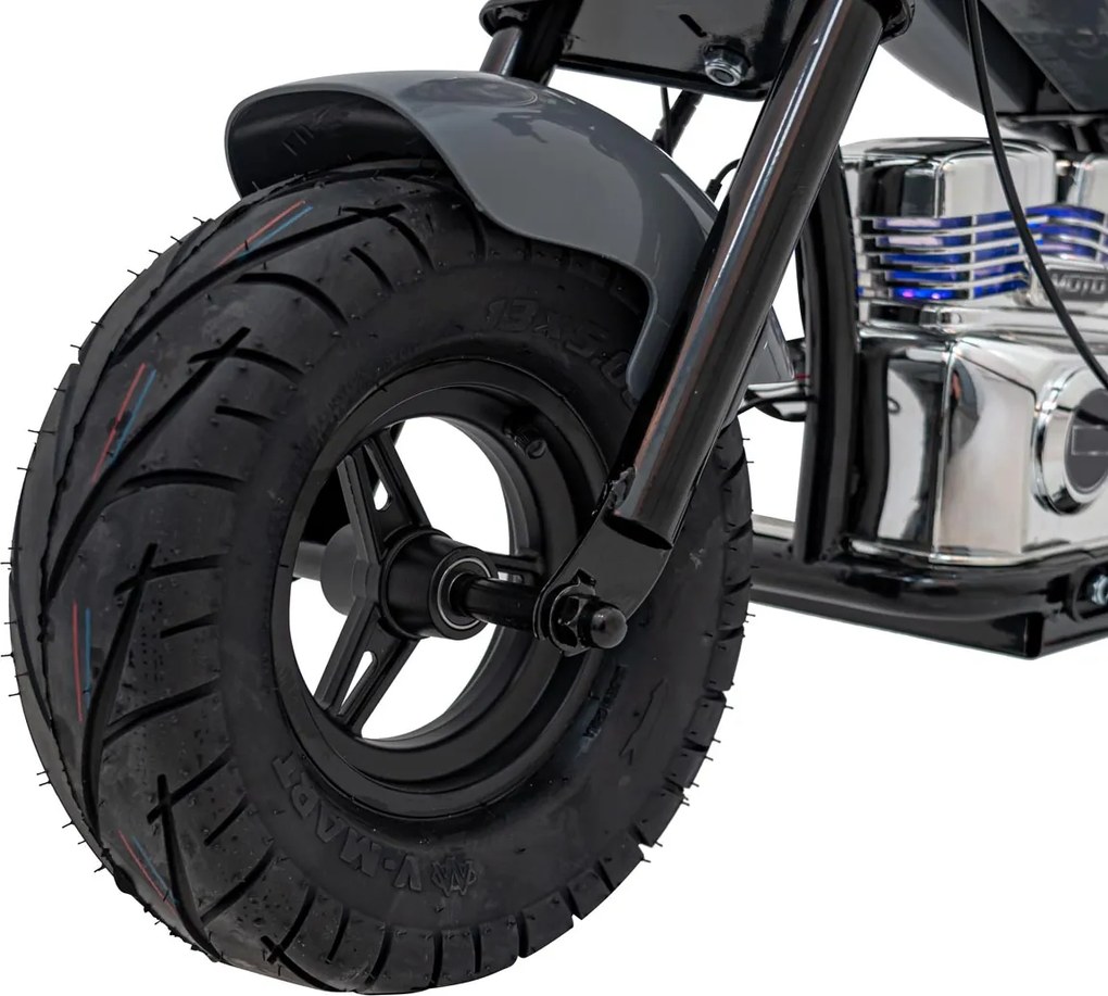 Ramiz Motocykel Chopper Warrior sivý
