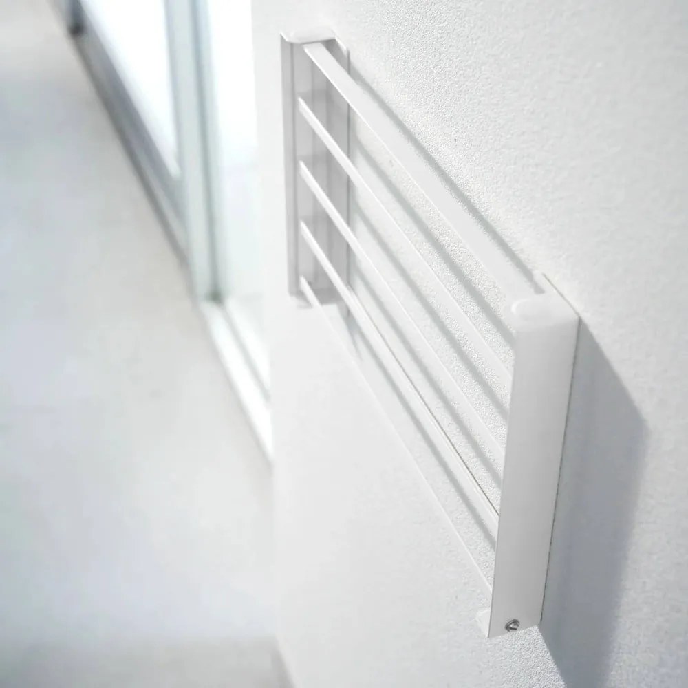 Matne biela nástenná oceľová kúpeľňová polička Tower – YAMAZAKI