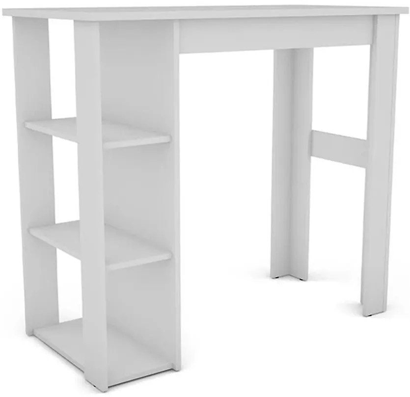 Barový stôl Vistig 120x58x108 cm biely 654773