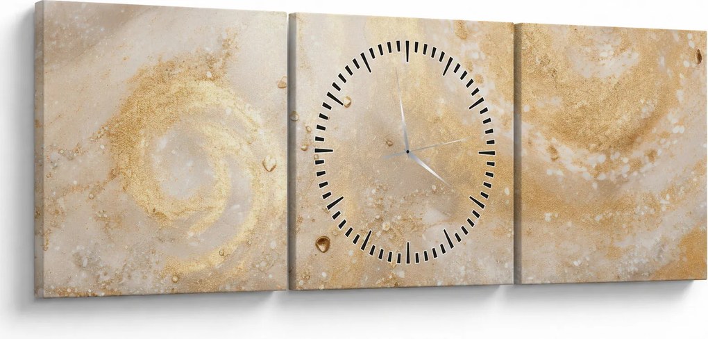 Obraz - Vzorovaná textúra (s hodinami) (90x30 cm)