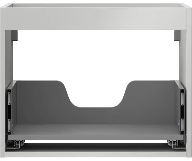 Mexen Box-A, závesná skrinka 60 cm, 1 zásuvka, sivá matná, 91AX0-0600-470-1-62
