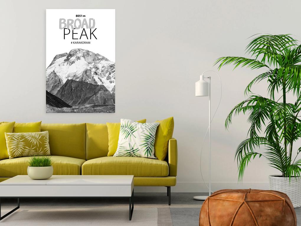 Artgeist Obraz - Broad Peak (1 Part) Vertical Veľkosť: 20x30, Verzia: Premium Print