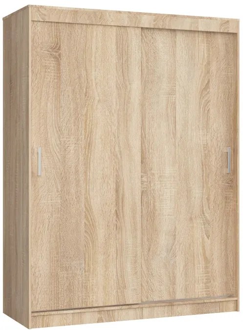 Šatníková skriňa s posuvnými dverami 150 cm CLP mono dub sonoma