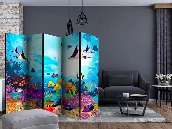 Paraván - Underwater Fun II [Room Dividers] Veľkosť: 225x172, Verzia: Jednostranný