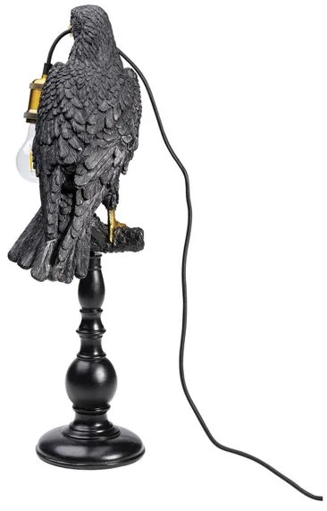 Animal Sitting Crow stolová lampa čierna/zlatá
