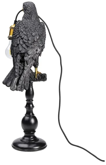 Animal Sitting Crow stolová lampa čierna/zlatá