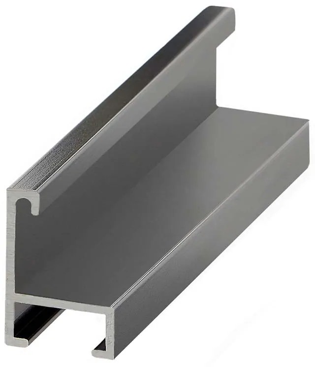 DANTIK rám na obraz 60x80 | ALU Ocelová (Plexi Čiré)
