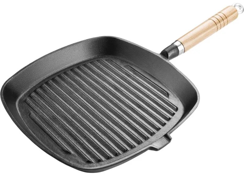 LAMART LT1063 IRON Panvica liatinová, 24 cm, čierna