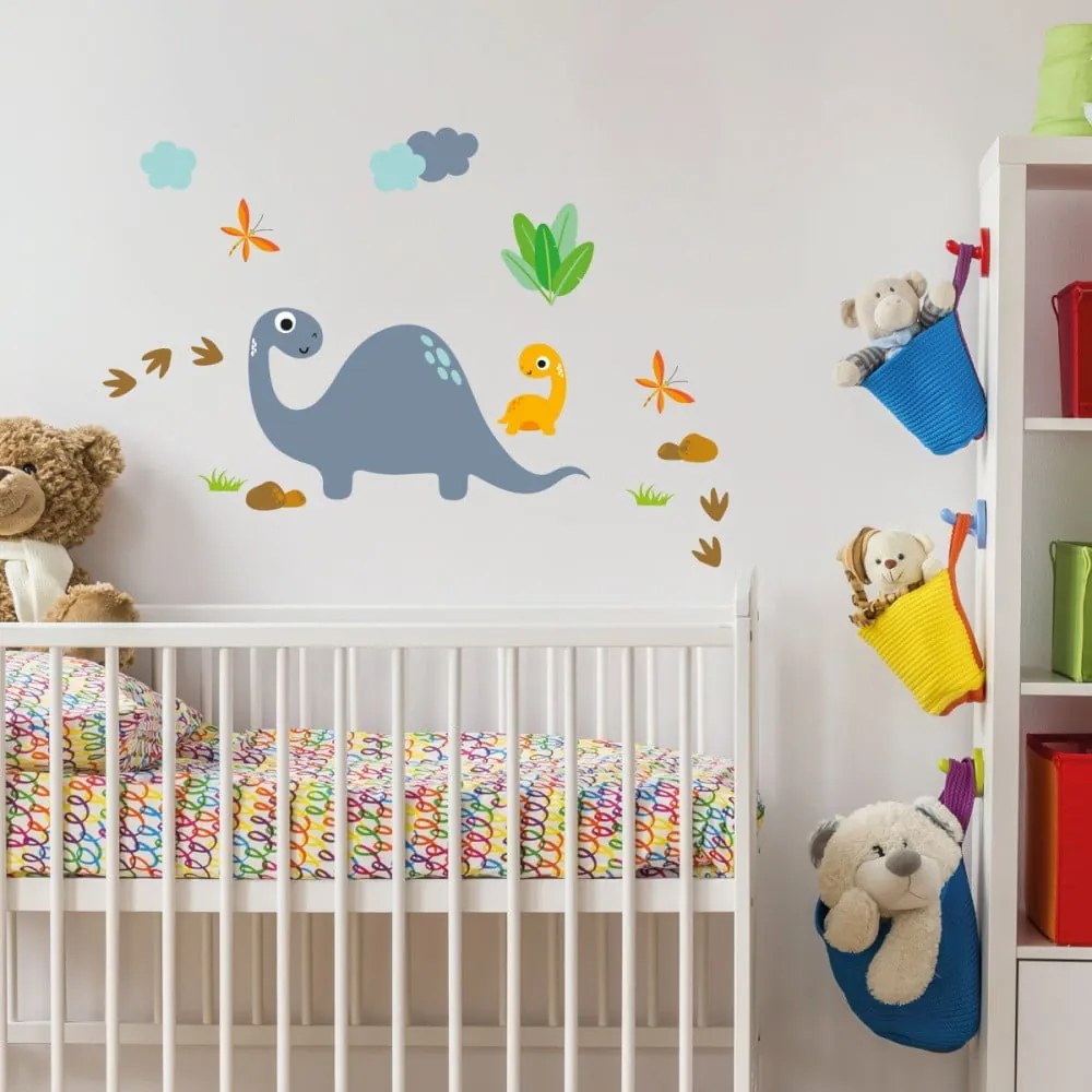 Nástenné detské samolepky Ambiance Cute Dinosaurus Stickers