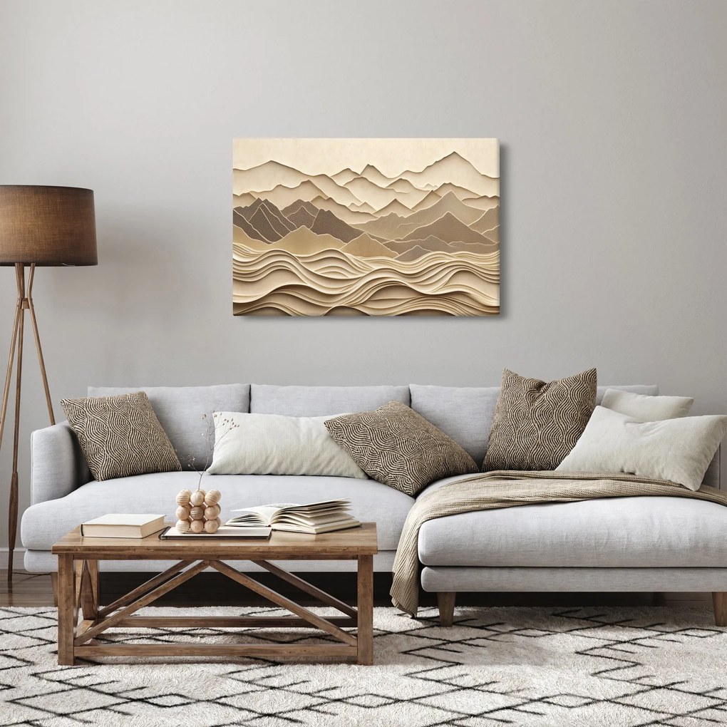 Obraz - 3D línia hôr (90x60 cm)