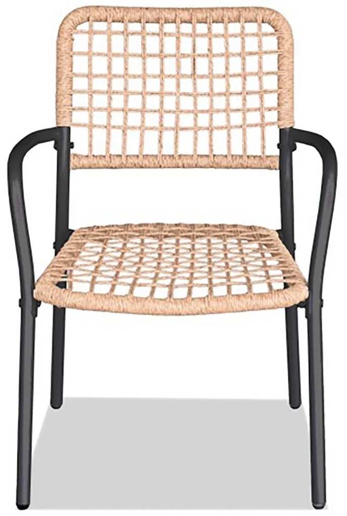 Autronic Balkónový set 1+2, kov, polyratan, prírodní, AZ-L1103 NAT