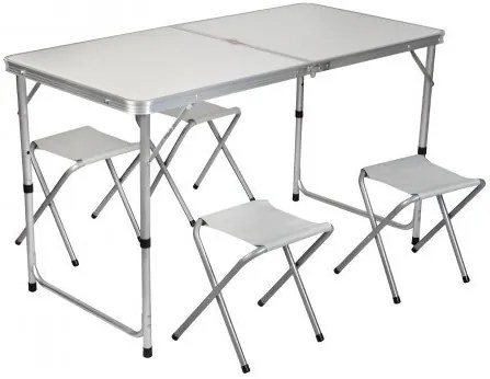 Skladací stôl so 4 stoličkami Trizand 23238