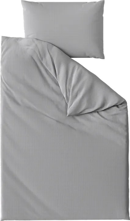 Krepové obliečky STANDO sivé hotelová kapsa Rozmer obliečky: 70 x 90 cm | 140 x 200 cm