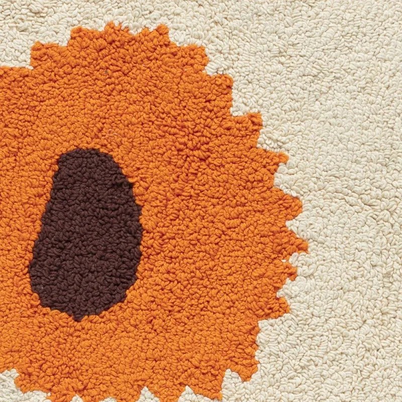 Kúpeľňová predložka Unikko 73x74, béžovo-oranžová