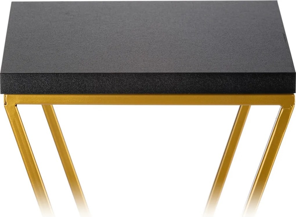 STOJAN NA KVETINÁČ LOFT6 100X24X24 CM ZLATÁ/ČIERNA