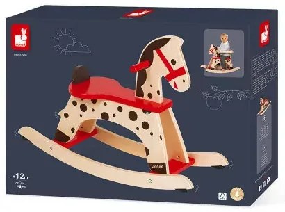 Drevený hojdací koník Caramel s odnímateľnou ohrádkou