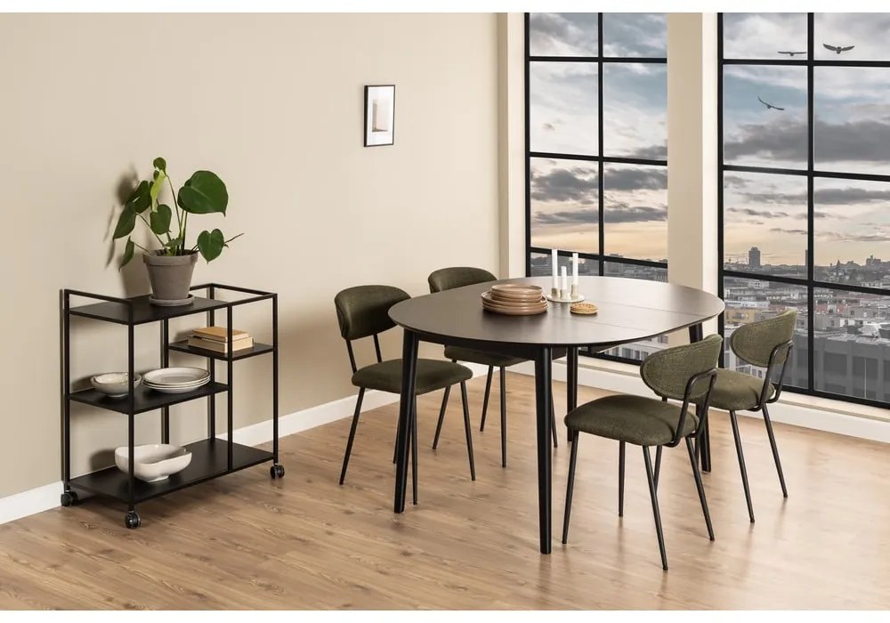 Okrúhly rozkladací jedálenský stôl s doskou v dubovom dekore ø 115 cm Montreux – Actona