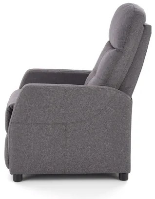 Polohovateľné kreslo FELIPE šedá