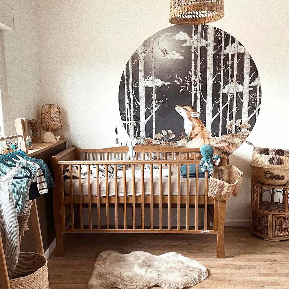 Samolepka do detskej izby Líška v kruhu L