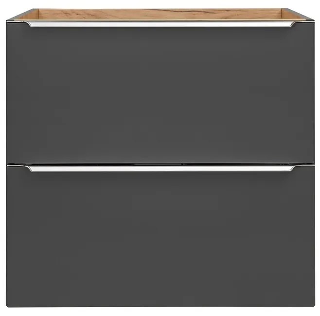 Umývadlová skrinka Capri 820 2S čierny mat/dub kraft zlatý
