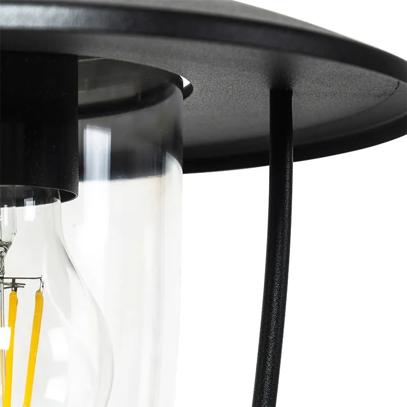 Moderné vonkajšie nástenné svietidlo čierne - Khana