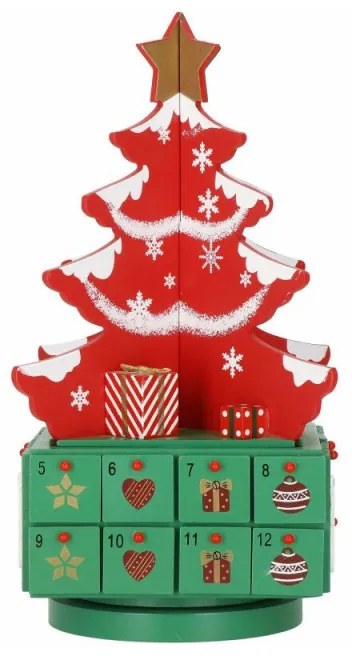 SPRINGOS Adventný kalendár Stromček s priehradkami