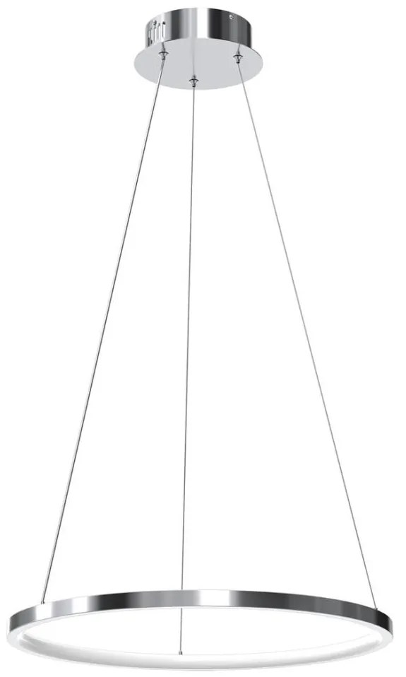 LED Luster na lanku ROTONDA LED/27W/230V lesklý chróm