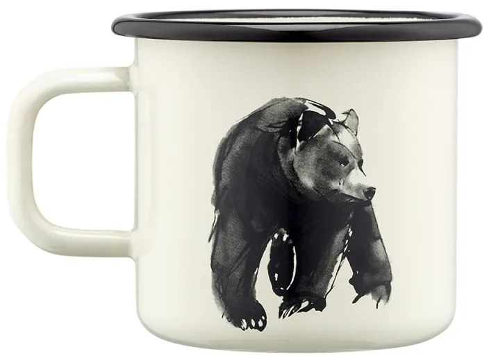 Hrnček Bear 0,37l, smalt / béžový