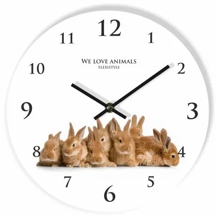 Detské hodiny so zajačikmi