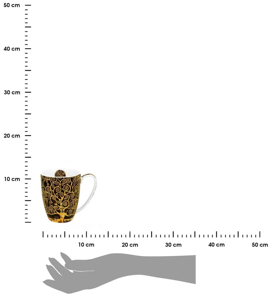 Porcelánový hrnček Klimt Tree Of Life 350 ml