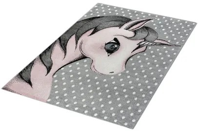 Koberce Breno Kusový koberec KIDS 590 Pink, ružová, viacfarebná,120 x 170 cm