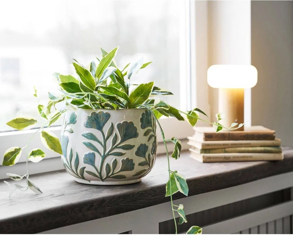 Keramický ručne vyrobený obal na kvetináč na bylinky ø 22,5 cm – House Nordic