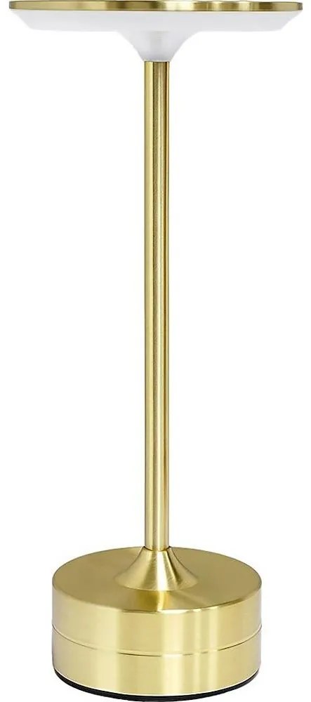Nabíjateľná dotyková stolná LED lampa TAVOLO LED/2,5W/5V 2400 mAh 3000-6000K zlatá