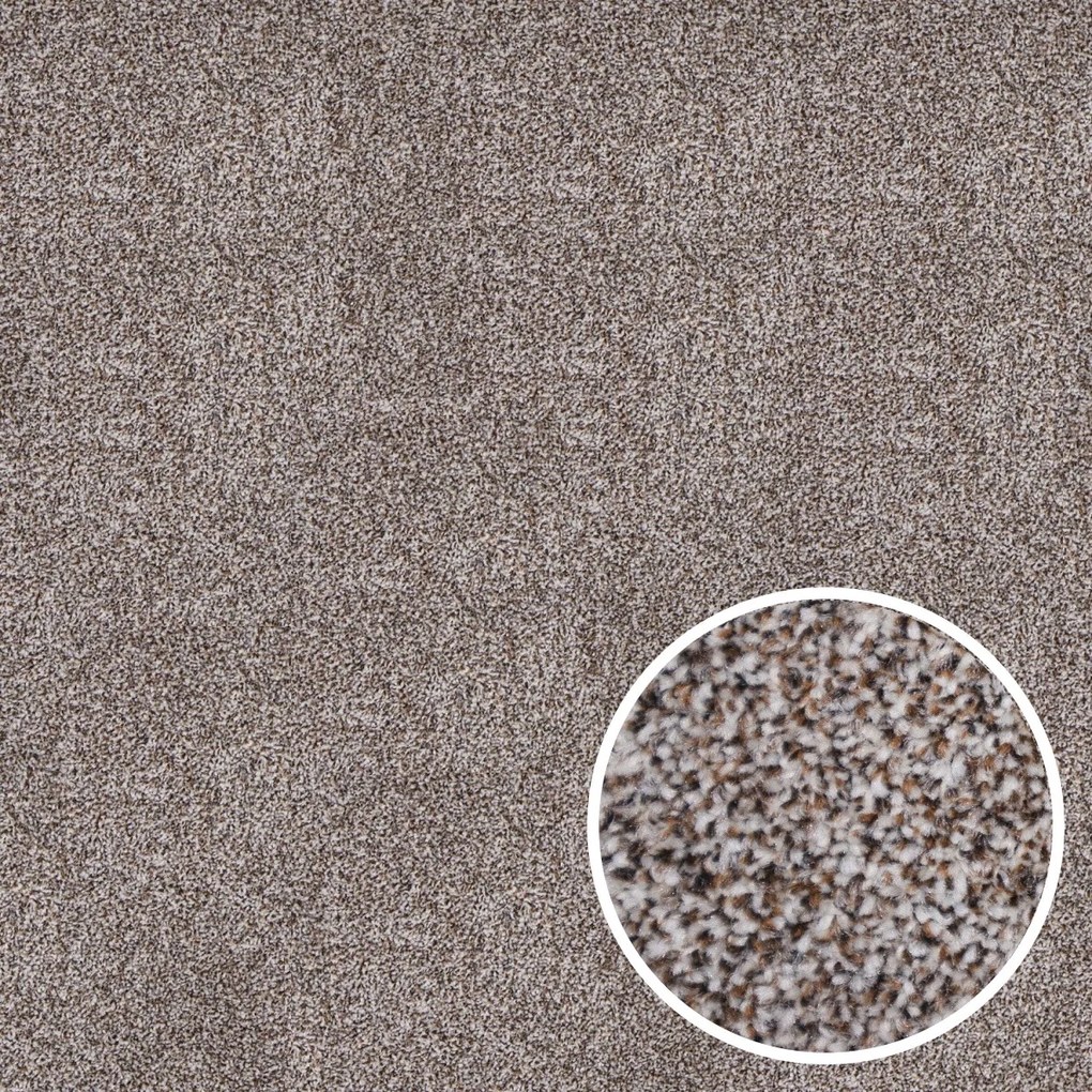 Koberec metráž Dalesman 68, na mieru, šíře 4m,5m, hnedá, filc, detská izba, Betap