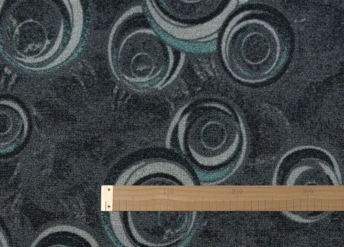 Koberce Breno Metrážny koberec DROPS 99, šíře role 400 cm, sivá, viacfarebná