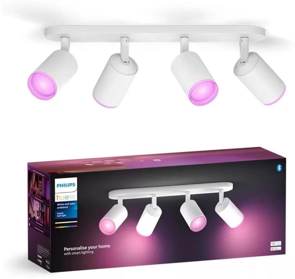 Philips - LED RGBW Stmievateľné bodové svietidlo Hue FUGATO 4xGU10/4,2W/230V biela