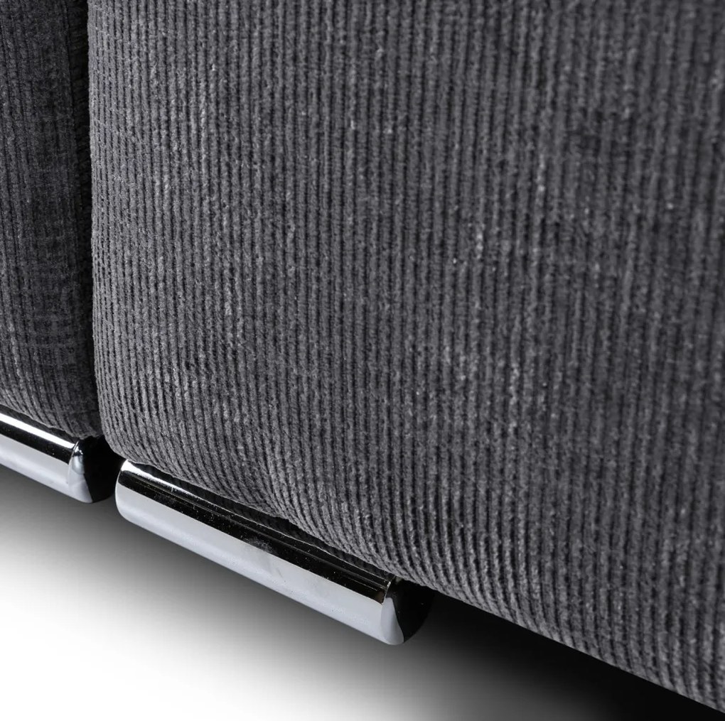 Rozkladacia pohovka Anafi, tmavo šedá látka