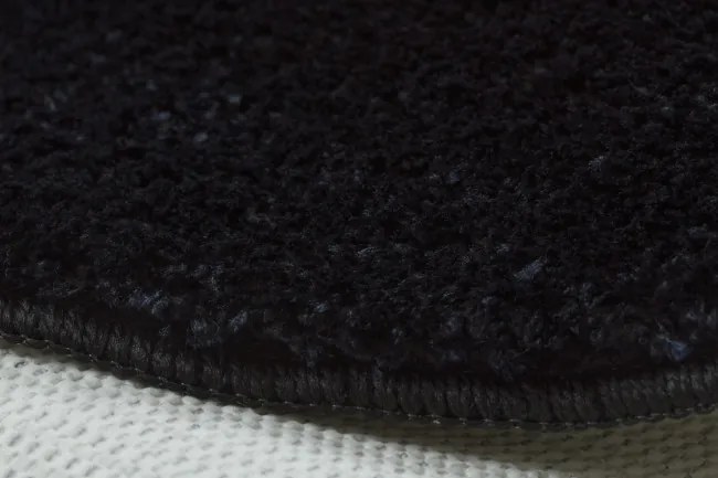 Kúpeľňový koberček SANTA čierny kruh