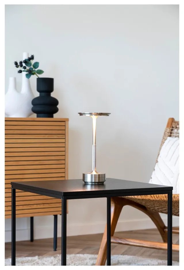 LED stolová lampa v striebornej farbe (výška 28,5 cm) Lyneham – House Nordic