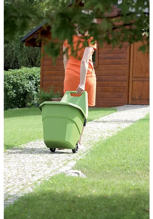 Záhradný vozík, 55 l, zelená