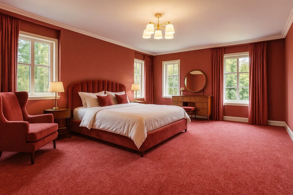 Metrážny koberec Capri terra - neúčtujeme odrezky z role, na mieru, šíře 1,33m,1m,2m,3m,4m,na mieru, neúčtujeme odrezky, oranžová, chodba / predsieň