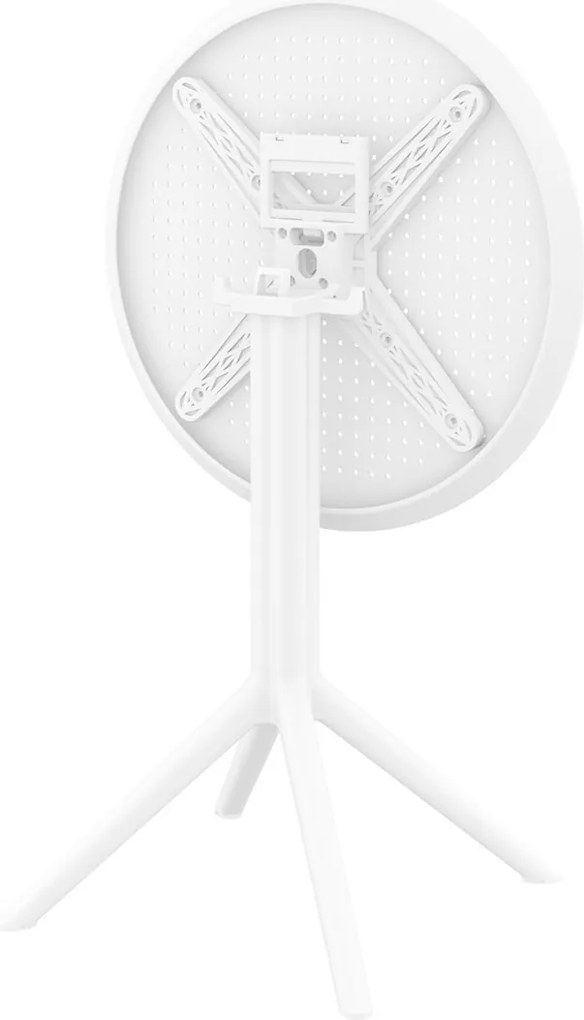 SKY FOLDING Ø60 sklopný záhradný stôl white
