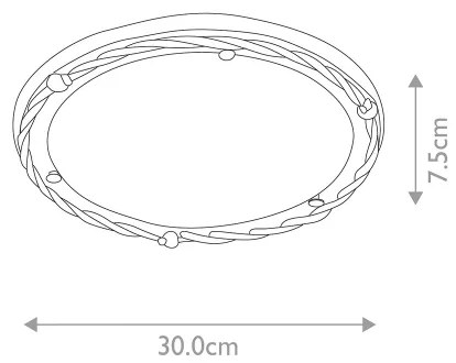 Elstead PB-F-B-BLK-GOLD - Stropné svietidlo PEMBROKE 1xE27/60W/230V mosadz