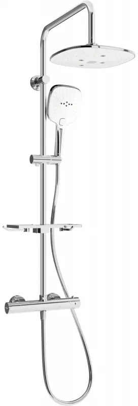 Mexen KT17 sprchový set s termostatickou batériou Kai, chrómová - biela, 771501793-02