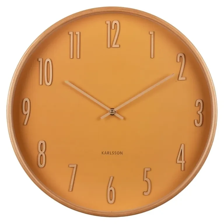 Karlsson 5996YE dizajnové nástenné hodiny žltá, pr. 40 cm