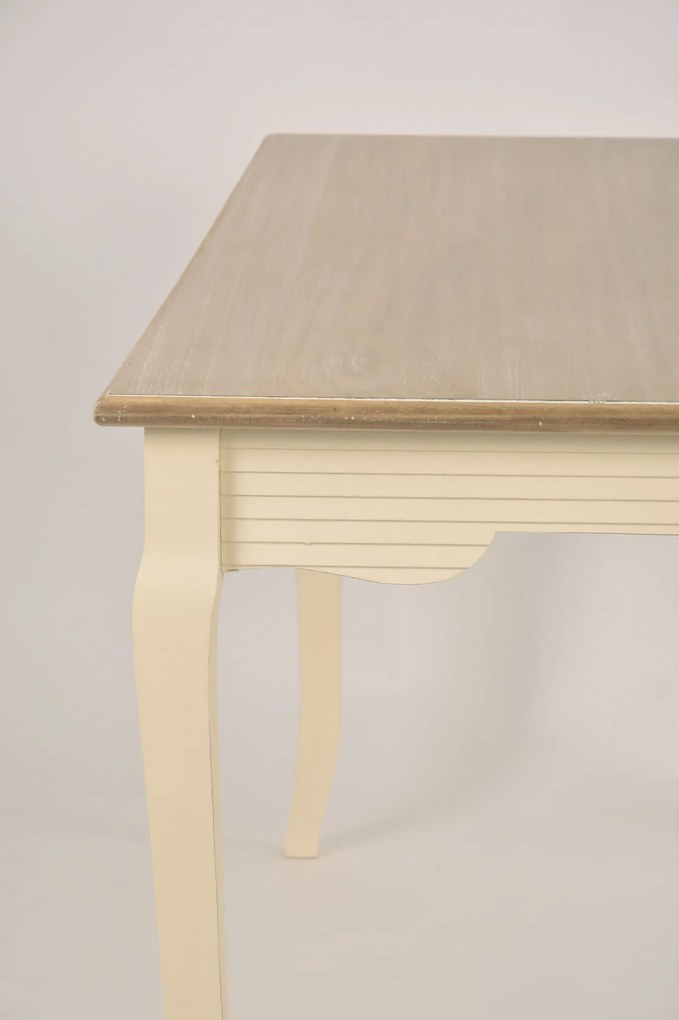 Jedálenský stôl Pesaro 160 cm z masívu krémový
