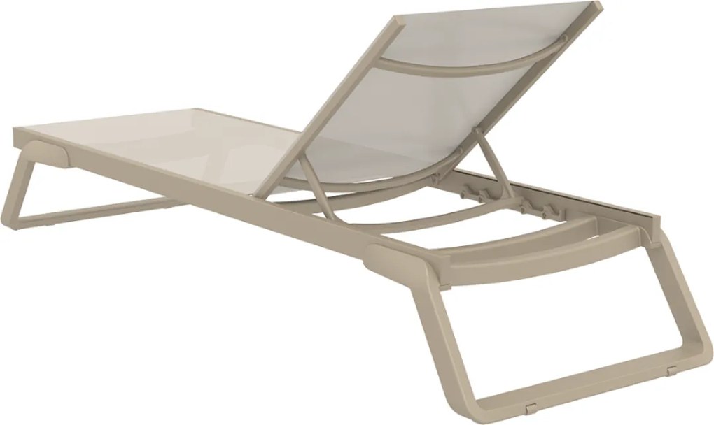 TROPIC záhradné lehátko taupe/taupe