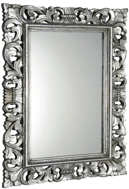 Sapho Sapho, SCULE zrkadlo v ráme, 70x100cm, strieborná Antique, IN156